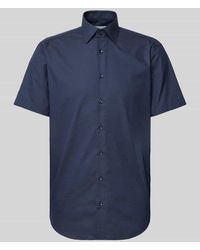 Christian Berg Men - Regular Fit Business-Hemd mit 1/2-Arm - Lyst