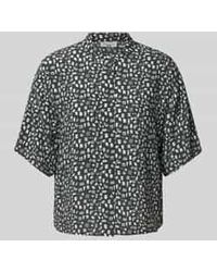 Marc O' Polo - Regular Fit Blouse Met Opstaande Kraag - Lyst