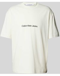 Calvin Klein - T-Shirt mit Label-Print Modell 'SQUARE FREQUENCY' - Lyst