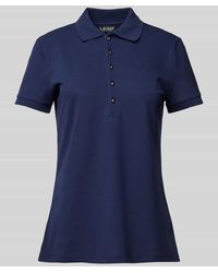 Lauren by Ralph Lauren - Slim Fit Poloshirt mit Logo-Stitching Modell 'KIEWICK' - Lyst