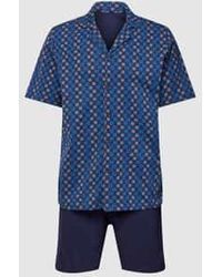 Hom - Pyjama Met All-over Motief - Lyst