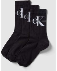 Calvin Klein - Socken mit Label-Detail im 3er-Pack - Lyst