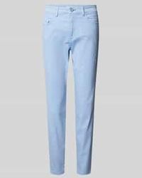 S.oliver - Slim Fit Stoffen Broek Van Katoenmix - Lyst