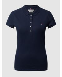 Tommy Hilfiger Slim Fit Poloshirt aus Piqué - Blau