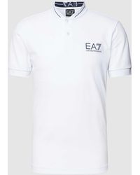 EA7 - Poloshirt mit Label-Detail - Lyst