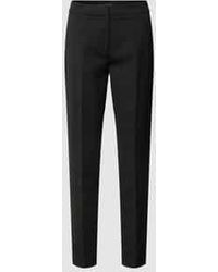 Comma, - Slim Fit Stoffen Broek Van Viscosemix Met Logo-Applicatie - Lyst
