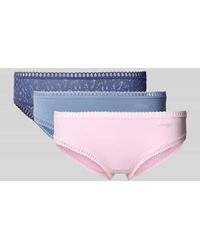 Sloggi - Slip mit Spitzen-Bordüre Modell 'Crush' im 3er-Pack - Lyst