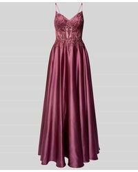 Luxuar - Abendkleid mit Ziersteinbesatz - Lyst