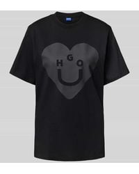 HUGO - Loose Fit T-Shirt aus reiner Baumwolle Modell 'VINTAGE TEE' - Lyst