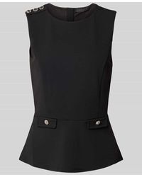 Guess - Top mit Rundhalsausschnitt Modell 'AMBRE PEPLUM' - Lyst
