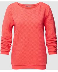 Tom Tailor - Sweatshirt Met 3/4-mouwen - Lyst