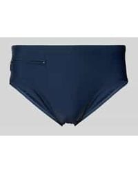 Schiesser - Slim Fit Zwembroek Met Ritszak - Lyst