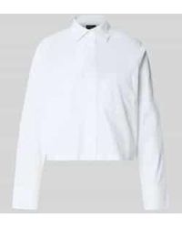 S.oliver - Boxy Fit Overhemdblouse Van Katoenmix - Lyst