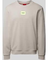 HUGO - Sweatshirt Met Labelpatch - Lyst