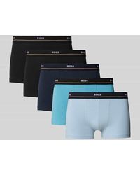BOSS - Regular Fit Trunks aus Baumwoll-Elasthan-Mix im 5er-Pack - Lyst