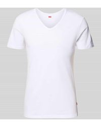 Levi's - T-Shirt mit V-Ausschnitt im 2er-Pack - Lyst