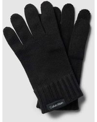 Calvin Klein - Handschuhe mit Label-Detail Modell 'CLASSIC' - Lyst