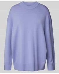 MSCH Copenhagen - Gebreide Pullover Met Extra Brede Schouders - Lyst