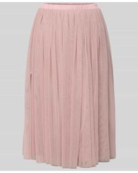 LACE & BEADS - Knielanger Rock Mit Plisseefalten - Lyst