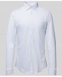 DESOTO - Slim Fit Business-Hemd mit Allover-Muster - Lyst