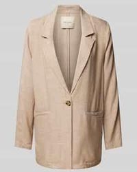 Freequent - Blazer Van Een Mix Van Viscose En Linnen, Model 'Luigi' - Lyst