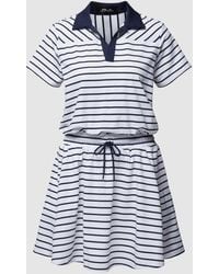 Polo Ralph Lauren - Mini-jurk Met Streepmotief - Lyst