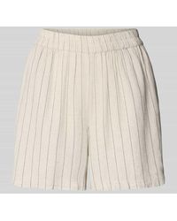 Pieces - Regular Fit Shorts aus Viskose-Leinen-Mix Modell 'PIA' - Lyst