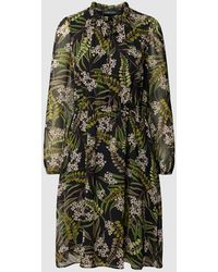 Marc Cain - Knielanges Kleid mit floralem Muster - Lyst