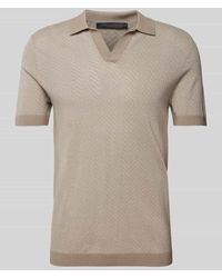 DRYKORN - Slim Fit Poloshirt mit Fischgrat-Dessin Modell 'BRAIAN' - Lyst