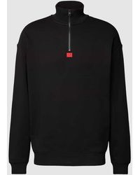 HUGO - Sweatshirt mit Label-Detail Modell 'Durty' - Lyst