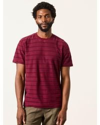 FatFace - Short Sleeve Textured Stripe T-Shirt - Lyst