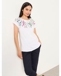 FatFace - Ivy Floral Embroidered T-Shirt - Lyst