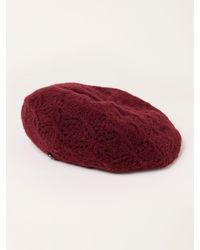 FatFace - Fatface Burgundy Knitted Beret - Lyst