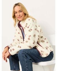 FatFace - Bella Ditsy Print Zip Through Fleece - Lyst