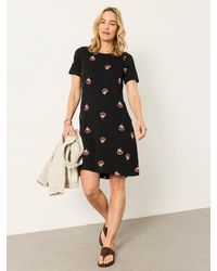 FatFace - Fatface Simone Embroidered Petite Jersey Dress - Lyst