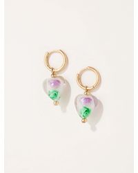 FatFace - V & A Heart Earrings - Lyst