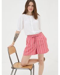 FatFace - Tenby Linen Blend Stripe Shorts - Lyst