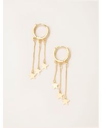FatFace - Fatface Tone Star Party Hoops Earrings - Lyst