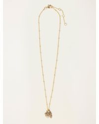 FatFace - Fatface Tone Acorn Leaf Necklace - Lyst