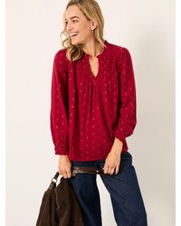 FatFace - Elsbeth V-Neck Blouse - Lyst