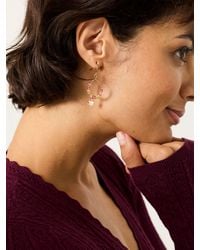 FatFace - Star Beaded Hoops Earrings - Lyst