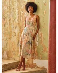 FatFace - Fatface V & A Fatface Maggie Petite Midi Dress - Lyst