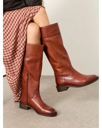 FatFace - Leather Knee High Riding Boot - Lyst