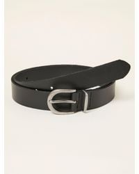 FatFace - Fatface Plain Leather Belt - Lyst