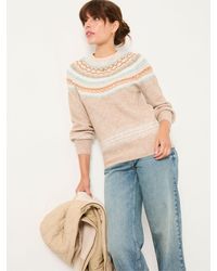 FatFace - Maple Fairisle Crew Neck Knitted Jumper - Lyst