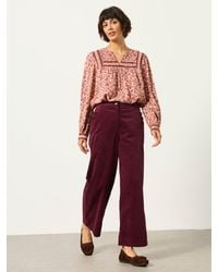 FatFace - Hove Wide Leg Cord Trousers - Lyst