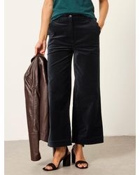 FatFace - Hove Velvet Wide Leg Trousers - Lyst