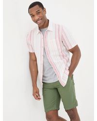 FatFace - Fatface Short Sleeve Danby Stripe Shirt - Lyst