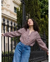 FatFace - Stirling V-Neck Blouse - Lyst