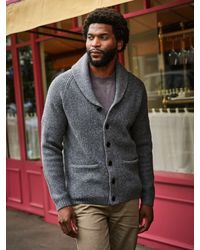 FatFace - Calder Shawl Collar Knitted Cardigan - Lyst